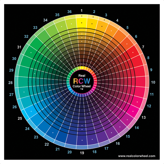 Real Colour Wheel CMYK master