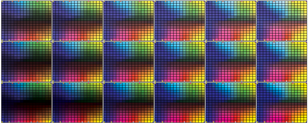 Real Color Wheel Swatch Palettes