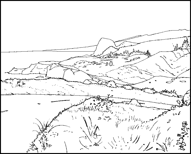 A distant view of Kahakaloa Head