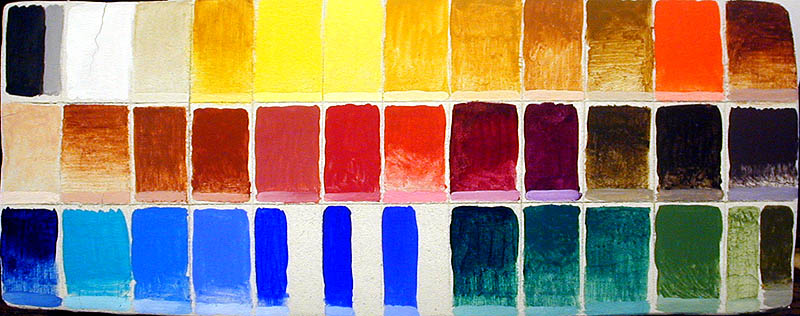 37 fresco pigments