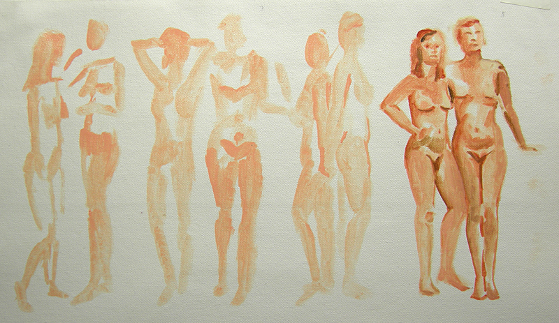 lifedrawing 3 minute oil