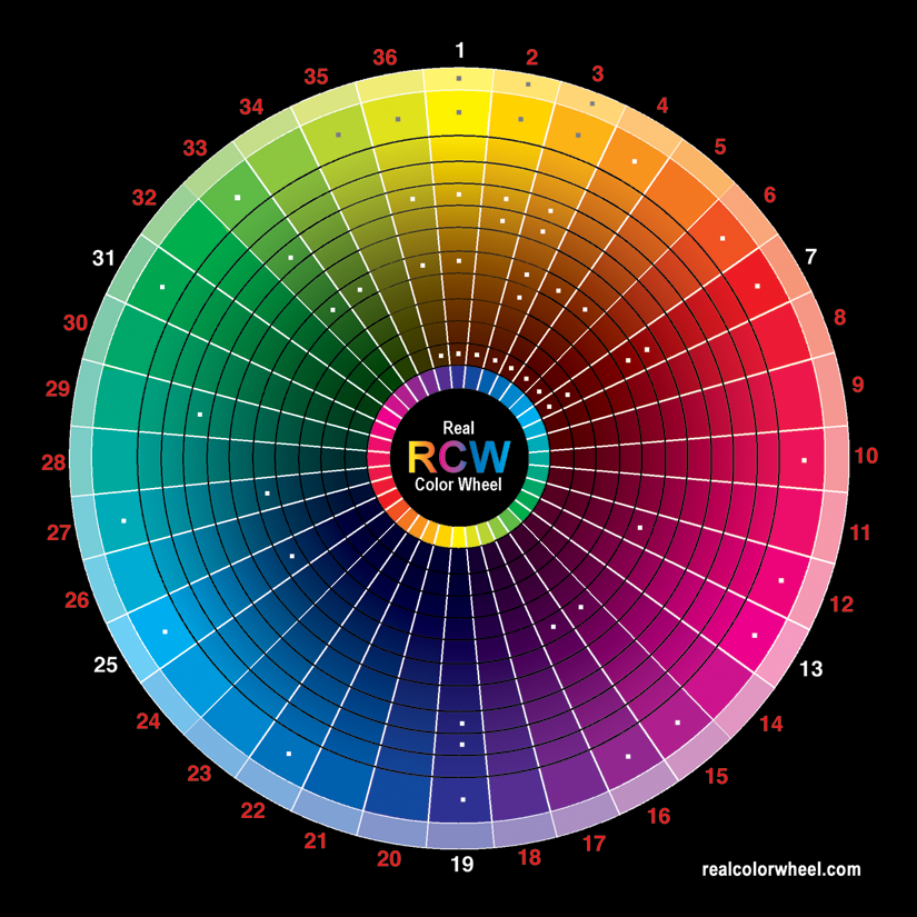 Real Color Wheel Pen Tablet Palette