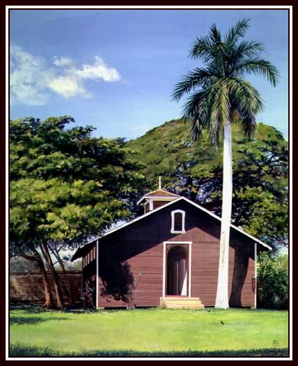 #59, Lahaina Old Prison, Maui, Acrylic