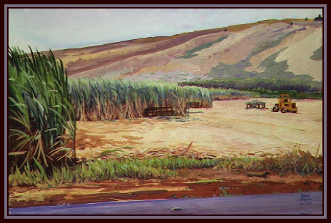 #91, Valley Harvest, 7.5x11, Acrylic Painting
